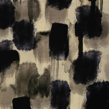 Baumwoll-Leinen Adria Abstrakt Grau/Schwarz/Beige von Swafing